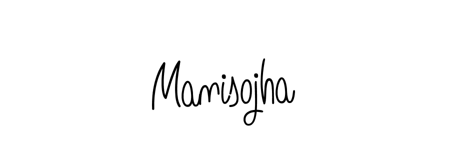 Manisojha stylish signature style. Best Handwritten Sign (Angelique-Rose-font-FFP) for my name. Handwritten Signature Collection Ideas for my name Manisojha. Manisojha signature style 5 images and pictures png