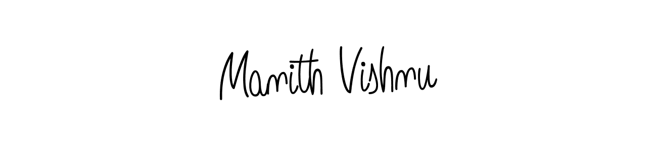 How to Draw Manith Vishnu signature style? Angelique-Rose-font-FFP is a latest design signature styles for name Manith Vishnu. Manith Vishnu signature style 5 images and pictures png