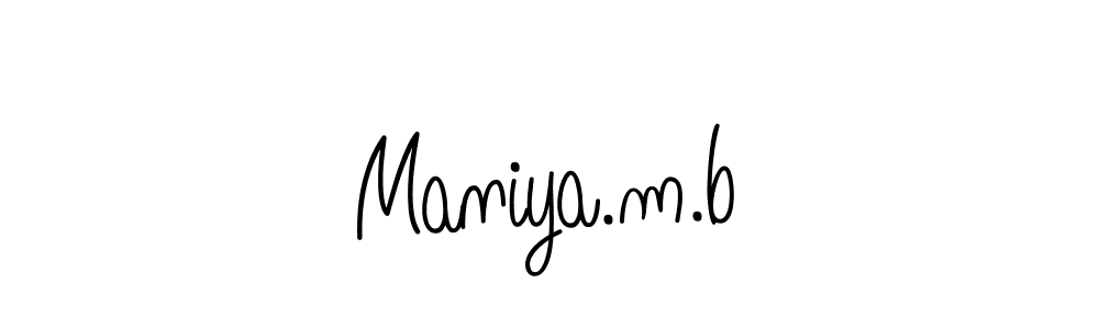 Best and Professional Signature Style for Maniya.m.b. Angelique-Rose-font-FFP Best Signature Style Collection. Maniya.m.b signature style 5 images and pictures png