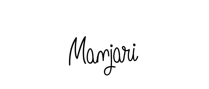 Use a signature maker to create a handwritten signature online. With this signature software, you can design (Angelique-Rose-font-FFP) your own signature for name Manjari. Manjari signature style 5 images and pictures png