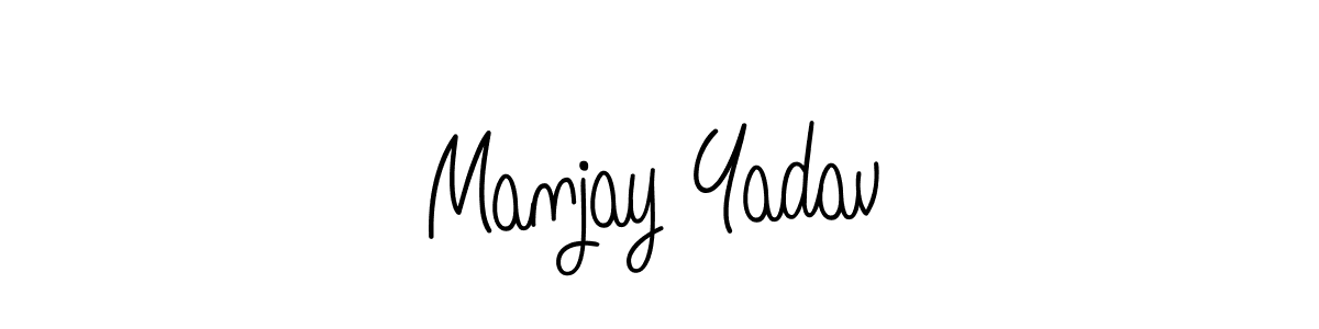 Make a short Manjay Yadav signature style. Manage your documents anywhere anytime using Angelique-Rose-font-FFP. Create and add eSignatures, submit forms, share and send files easily. Manjay Yadav signature style 5 images and pictures png