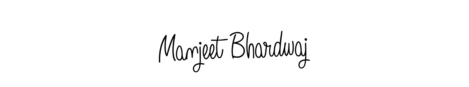 Also we have Manjeet Bhardwaj name is the best signature style. Create professional handwritten signature collection using Angelique-Rose-font-FFP autograph style. Manjeet Bhardwaj signature style 5 images and pictures png