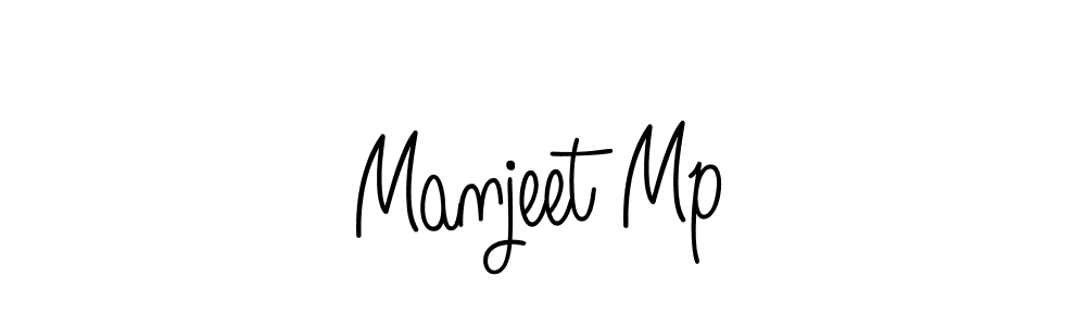 Make a beautiful signature design for name Manjeet Mp. With this signature (Angelique-Rose-font-FFP) style, you can create a handwritten signature for free. Manjeet Mp signature style 5 images and pictures png