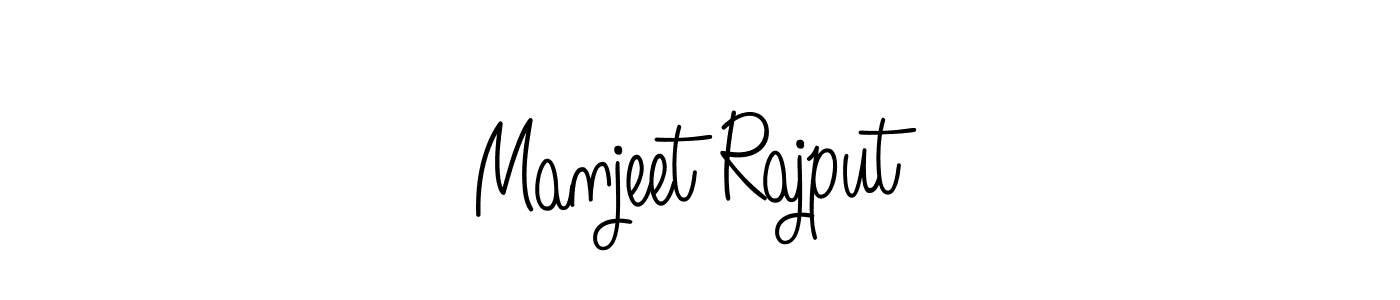 How to make Manjeet Rajput signature? Angelique-Rose-font-FFP is a professional autograph style. Create handwritten signature for Manjeet Rajput name. Manjeet Rajput signature style 5 images and pictures png