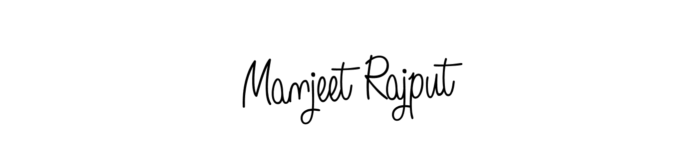 Create a beautiful signature design for name Manjeet Rajput. With this signature (Angelique-Rose-font-FFP) fonts, you can make a handwritten signature for free. Manjeet Rajput signature style 5 images and pictures png