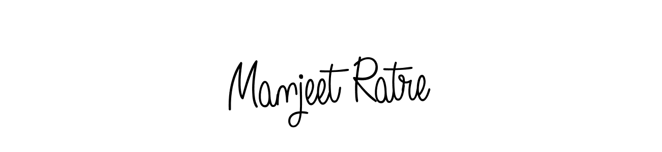 How to make Manjeet Ratre signature? Angelique-Rose-font-FFP is a professional autograph style. Create handwritten signature for Manjeet Ratre name. Manjeet Ratre signature style 5 images and pictures png