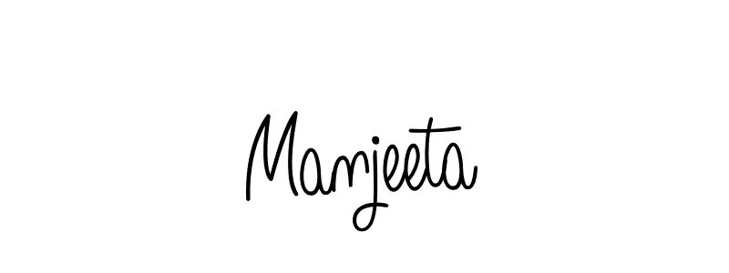 Also we have Manjeeta name is the best signature style. Create professional handwritten signature collection using Angelique-Rose-font-FFP autograph style. Manjeeta signature style 5 images and pictures png