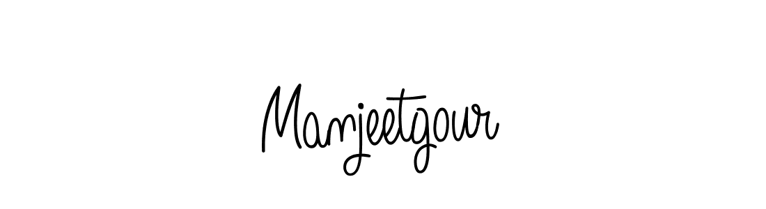 Use a signature maker to create a handwritten signature online. With this signature software, you can design (Angelique-Rose-font-FFP) your own signature for name Manjeetgour. Manjeetgour signature style 5 images and pictures png