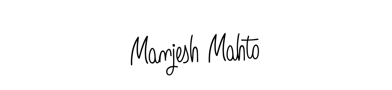 Best and Professional Signature Style for Manjesh Mahto. Angelique-Rose-font-FFP Best Signature Style Collection. Manjesh Mahto signature style 5 images and pictures png