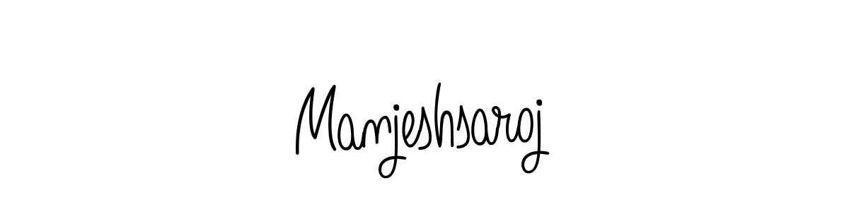 Angelique-Rose-font-FFP is a professional signature style that is perfect for those who want to add a touch of class to their signature. It is also a great choice for those who want to make their signature more unique. Get Manjeshsaroj name to fancy signature for free. Manjeshsaroj signature style 5 images and pictures png