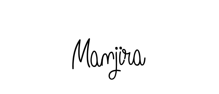The best way (Angelique-Rose-font-FFP) to make a short signature is to pick only two or three words in your name. The name Manjira include a total of six letters. For converting this name. Manjira signature style 5 images and pictures png