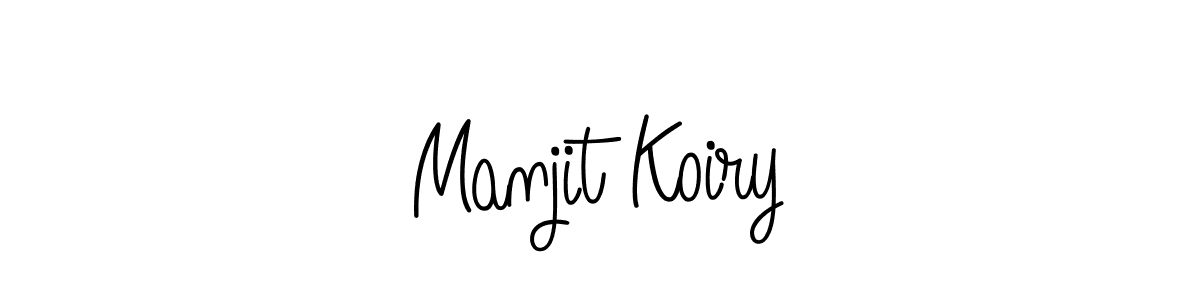 How to make Manjit Koiry signature? Angelique-Rose-font-FFP is a professional autograph style. Create handwritten signature for Manjit Koiry name. Manjit Koiry signature style 5 images and pictures png