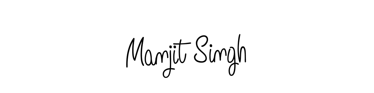 Design your own signature with our free online signature maker. With this signature software, you can create a handwritten (Angelique-Rose-font-FFP) signature for name Manjit Singh. Manjit Singh signature style 5 images and pictures png