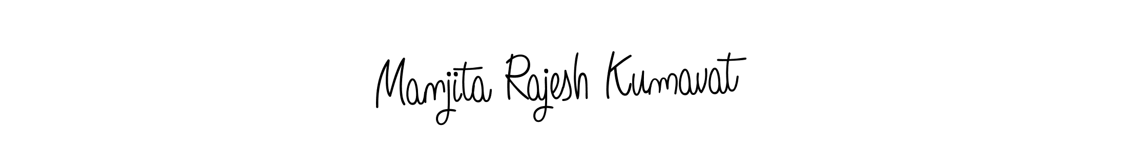 You can use this online signature creator to create a handwritten signature for the name Manjita Rajesh Kumavat. This is the best online autograph maker. Manjita Rajesh Kumavat signature style 5 images and pictures png