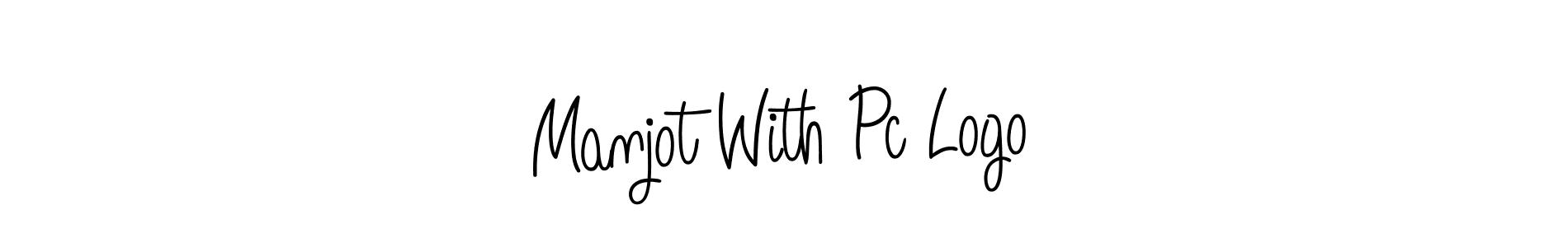 Create a beautiful signature design for name Manjot With Pc Logo. With this signature (Angelique-Rose-font-FFP) fonts, you can make a handwritten signature for free. Manjot With Pc Logo signature style 5 images and pictures png
