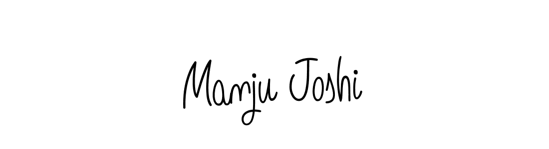 How to make Manju Joshi signature? Angelique-Rose-font-FFP is a professional autograph style. Create handwritten signature for Manju Joshi name. Manju Joshi signature style 5 images and pictures png