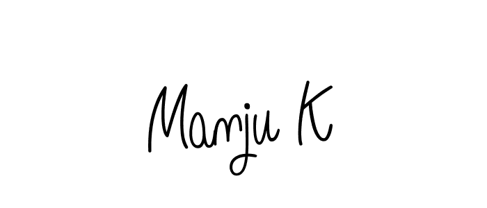 Here are the top 10 professional signature styles for the name Manju K. These are the best autograph styles you can use for your name. Manju K signature style 5 images and pictures png