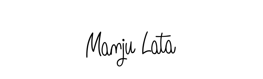 You can use this online signature creator to create a handwritten signature for the name Manju Lata. This is the best online autograph maker. Manju Lata signature style 5 images and pictures png