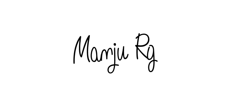 Also we have Manju Rg name is the best signature style. Create professional handwritten signature collection using Angelique-Rose-font-FFP autograph style. Manju Rg signature style 5 images and pictures png