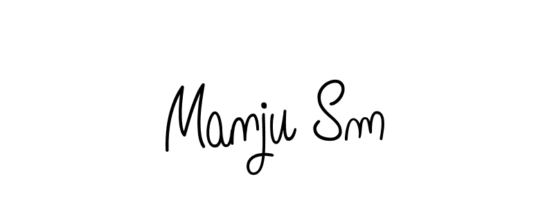 Once you've used our free online signature maker to create your best signature Angelique-Rose-font-FFP style, it's time to enjoy all of the benefits that Manju Sm name signing documents. Manju Sm signature style 5 images and pictures png