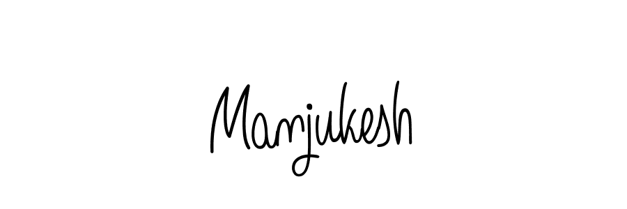 How to make Manjukesh name signature. Use Angelique-Rose-font-FFP style for creating short signs online. This is the latest handwritten sign. Manjukesh signature style 5 images and pictures png