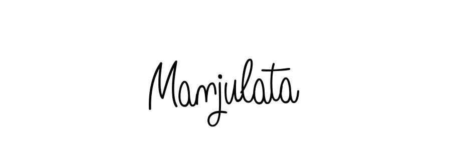 How to Draw Manjulata signature style? Angelique-Rose-font-FFP is a latest design signature styles for name Manjulata. Manjulata signature style 5 images and pictures png