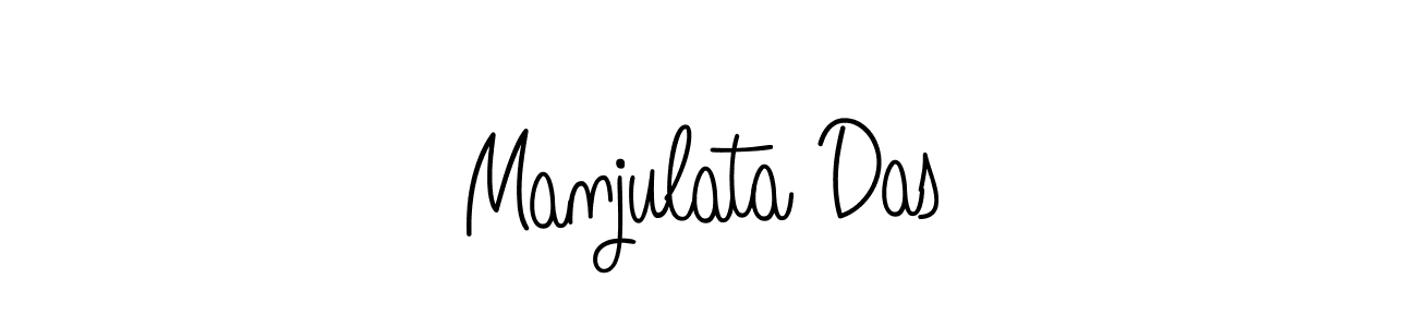 Use a signature maker to create a handwritten signature online. With this signature software, you can design (Angelique-Rose-font-FFP) your own signature for name Manjulata Das. Manjulata Das signature style 5 images and pictures png