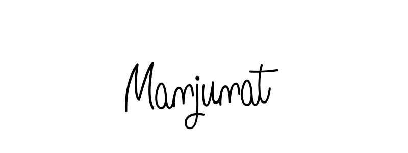 Design your own signature with our free online signature maker. With this signature software, you can create a handwritten (Angelique-Rose-font-FFP) signature for name Manjunat. Manjunat signature style 5 images and pictures png