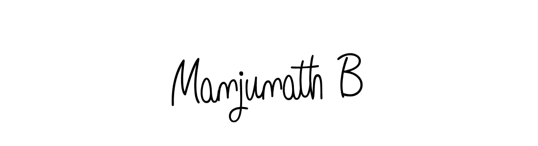 Manjunath B stylish signature style. Best Handwritten Sign (Angelique-Rose-font-FFP) for my name. Handwritten Signature Collection Ideas for my name Manjunath B. Manjunath B signature style 5 images and pictures png