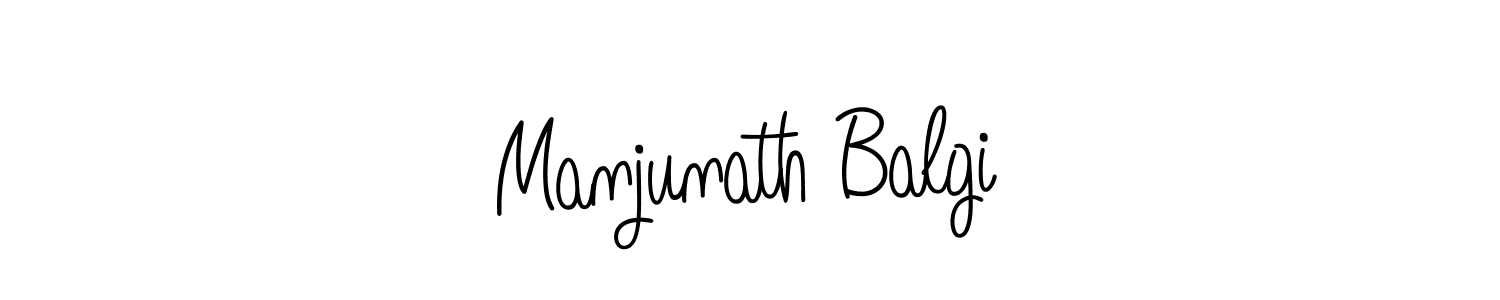 You should practise on your own different ways (Angelique-Rose-font-FFP) to write your name (Manjunath Balgi) in signature. don't let someone else do it for you. Manjunath Balgi signature style 5 images and pictures png