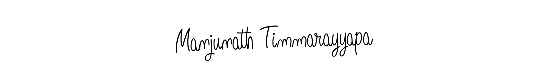 Make a beautiful signature design for name Manjunath Timmarayyapa. With this signature (Angelique-Rose-font-FFP) style, you can create a handwritten signature for free. Manjunath Timmarayyapa signature style 5 images and pictures png