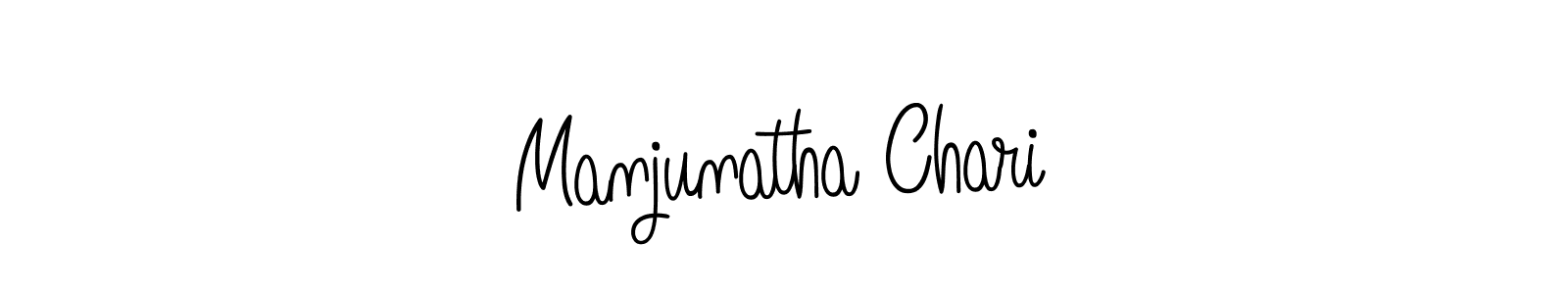 Use a signature maker to create a handwritten signature online. With this signature software, you can design (Angelique-Rose-font-FFP) your own signature for name Manjunatha Chari. Manjunatha Chari signature style 5 images and pictures png