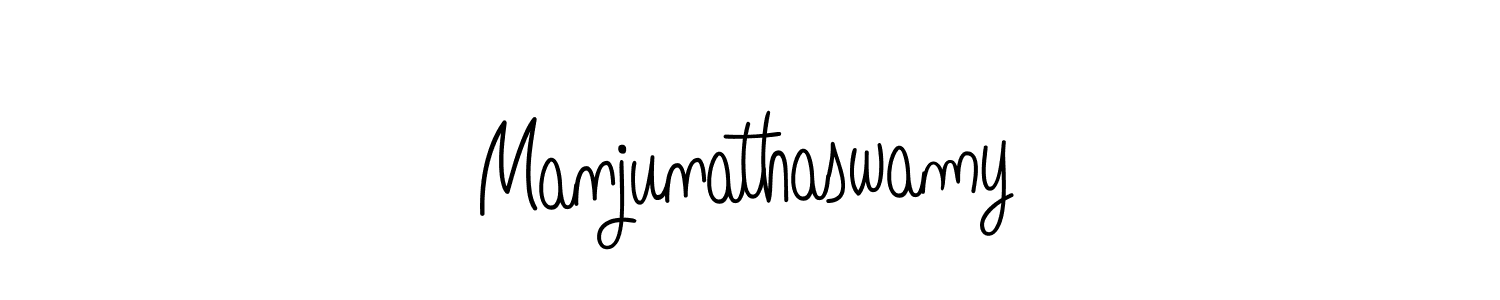 Create a beautiful signature design for name Manjunathaswamy. With this signature (Angelique-Rose-font-FFP) fonts, you can make a handwritten signature for free. Manjunathaswamy signature style 5 images and pictures png