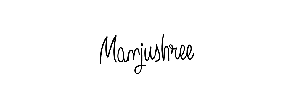 How to make Manjushree name signature. Use Angelique-Rose-font-FFP style for creating short signs online. This is the latest handwritten sign. Manjushree signature style 5 images and pictures png