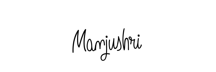 Manjushri stylish signature style. Best Handwritten Sign (Angelique-Rose-font-FFP) for my name. Handwritten Signature Collection Ideas for my name Manjushri. Manjushri signature style 5 images and pictures png