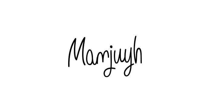 Angelique-Rose-font-FFP is a professional signature style that is perfect for those who want to add a touch of class to their signature. It is also a great choice for those who want to make their signature more unique. Get Manjuyh name to fancy signature for free. Manjuyh signature style 5 images and pictures png