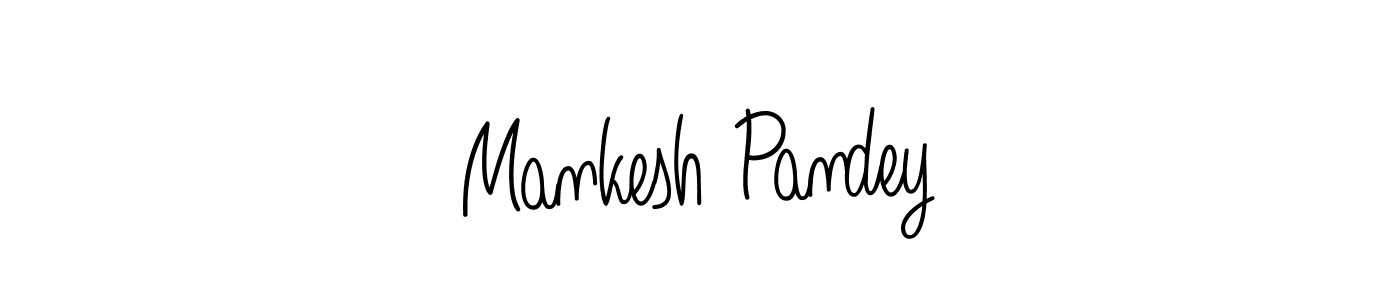 Make a beautiful signature design for name Mankesh Pandey. With this signature (Angelique-Rose-font-FFP) style, you can create a handwritten signature for free. Mankesh Pandey signature style 5 images and pictures png