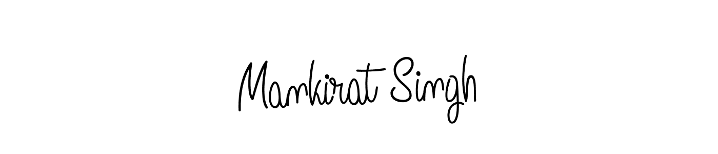 Use a signature maker to create a handwritten signature online. With this signature software, you can design (Angelique-Rose-font-FFP) your own signature for name Mankirat Singh. Mankirat Singh signature style 5 images and pictures png