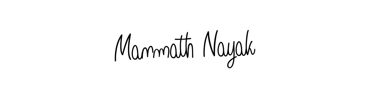 Manmath Nayak stylish signature style. Best Handwritten Sign (Angelique-Rose-font-FFP) for my name. Handwritten Signature Collection Ideas for my name Manmath Nayak. Manmath Nayak signature style 5 images and pictures png