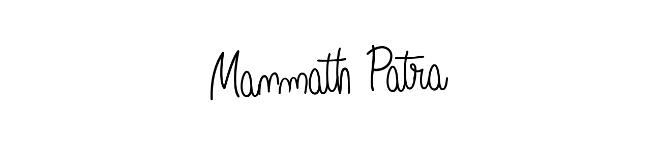How to make Manmath Patra name signature. Use Angelique-Rose-font-FFP style for creating short signs online. This is the latest handwritten sign. Manmath Patra signature style 5 images and pictures png