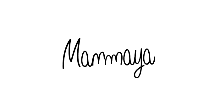 Manmaya stylish signature style. Best Handwritten Sign (Angelique-Rose-font-FFP) for my name. Handwritten Signature Collection Ideas for my name Manmaya. Manmaya signature style 5 images and pictures png