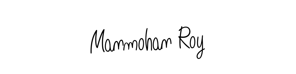 How to make Manmohan Roy name signature. Use Angelique-Rose-font-FFP style for creating short signs online. This is the latest handwritten sign. Manmohan Roy signature style 5 images and pictures png
