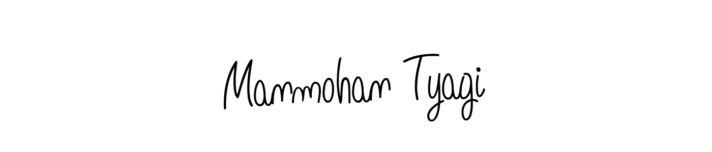 Design your own signature with our free online signature maker. With this signature software, you can create a handwritten (Angelique-Rose-font-FFP) signature for name Manmohan Tyagi. Manmohan Tyagi signature style 5 images and pictures png