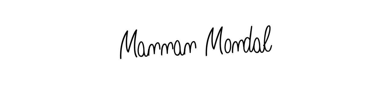 The best way (Angelique-Rose-font-FFP) to make a short signature is to pick only two or three words in your name. The name Mannan Mondal include a total of six letters. For converting this name. Mannan Mondal signature style 5 images and pictures png
