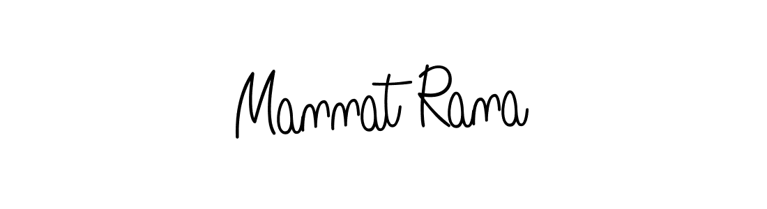 You should practise on your own different ways (Angelique-Rose-font-FFP) to write your name (Mannat Rana) in signature. don't let someone else do it for you. Mannat Rana signature style 5 images and pictures png