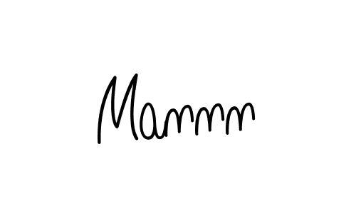 Design your own signature with our free online signature maker. With this signature software, you can create a handwritten (Angelique-Rose-font-FFP) signature for name Mannn. Mannn signature style 5 images and pictures png