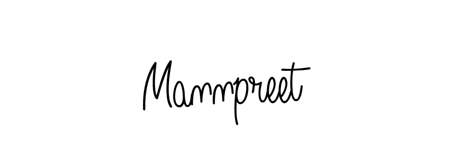 Use a signature maker to create a handwritten signature online. With this signature software, you can design (Angelique-Rose-font-FFP) your own signature for name Mannpreet. Mannpreet signature style 5 images and pictures png