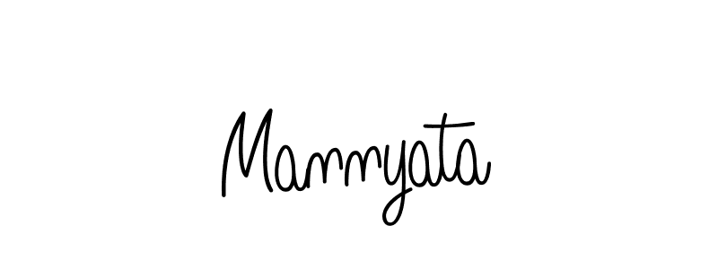 You should practise on your own different ways (Angelique-Rose-font-FFP) to write your name (Mannyata) in signature. don't let someone else do it for you. Mannyata signature style 5 images and pictures png