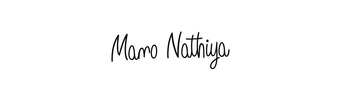 Mano Nathiya stylish signature style. Best Handwritten Sign (Angelique-Rose-font-FFP) for my name. Handwritten Signature Collection Ideas for my name Mano Nathiya. Mano Nathiya signature style 5 images and pictures png
