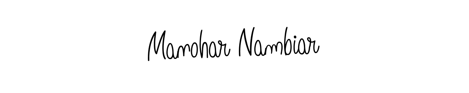 Once you've used our free online signature maker to create your best signature Angelique-Rose-font-FFP style, it's time to enjoy all of the benefits that Manohar Nambiar name signing documents. Manohar Nambiar signature style 5 images and pictures png